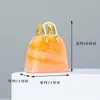Sieraden Zakjes Natuurlijke Mini Edelsteen Handtas Hangers Healing Crystal Gesneden Tas Model Voor Vrouwen Quartz Beeldje Home Decor Geschenken