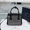 High Quality Designer Bag Women's Crossbody Bag Rhinestone inlaid Silk and Satin Women's Shoulder Bag Tote bag Classic Galleria handbag