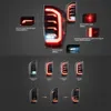 Biltillbehör Bil Taillamp för Toyota Tacoma Taillight Assembly Modified LED Auto Driving Lights 20 16-20 21250S