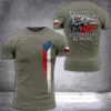 Camisetas masculinas de verão, camisetas do exército tcheco, bandeira, impressão 3d, camisetas de moda masculina, camisetas infantis, hip hop, camisetas, meninos, homens