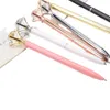 16pcs Big Diamond Crystal Pen Gem Ballpoint Point Pain Anneau Bureau de mariage Métal Rouleau Rouleau Rose Black Rose Gol Silver Pink5058803