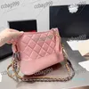 2023-Classique Femmes Aisselles Errant Sac En Cuir Matelassé Fermeture Éclair Bandoulière Designer Sac Porte-Monnaie Multi-Poche Rétro De Luxe Sac À Main 20Cm