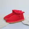 Designer chaud classique Mini U5854 femmes bottes de neige garder au chaud botte dernière mode en peau de mouton peau de vache en cuir véritable peluche bottes d'hiver UGGity tasman australie