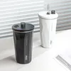 Tumblers 600 مل قارورة فراغ الفولاذ المقاوم للصدأ مع قابلة للركد تسرب تسرب الإثبات القهوة شاي شراب البرد