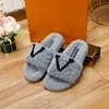 Luxury slippers women's plush slippers wool sandals women's slippers slippers wear-resistant sandals warm and comfortable slippers autumn and winter size 35-42