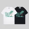 T-shirts pour hommes T-shirt imprimé arbre vert pour hommes Noir Blanc Hommes Femmes Style d'été Tops Tee