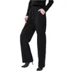 Pantalon Femme Jambe Droite Automne Casual Pantalon De Sport Taille Lâche Jambes Baggy Large Dentelle Mode