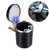 Car Ashtray Unique Blue Led Light Ashtray for Car Vehicle Auto Travel Cigarette Ash Holder Cup206K