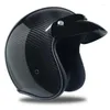 Motorradhelme, Kohlefaser-Helm, leicht, Retro, halb vier Jahreszeiten, Schutz, Persönlichkeit, cool, elektrisch