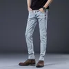 メンズブロウオン韓国スタイルスキニーメンはファッションミッドウエスト長さのストレッチデニムパンツプラスサイズスリムペンシルジーンズ210318 L230726