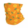 Sjaals Sinaasappels En Bladeren Bandana Nek Cover Gedrukt Fruit Bivakmutsen Wrap Sjaal Multifunctionele Hoofddeksels Vissen Voor Mannen Vrouwen Volwassen