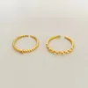 Cluster Rings 18K GOLD 1PC Thin Authentic S925 Sterling Silver Jewelry Solitaire Beads / Buble Balls Fashion Adjust TLJ1594