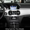 Kolfiber färgcenter konsol luftkonditionering utlopp cd ram dekoration klistermärke trim för Mercedes Benz GLK X204 2013-151596