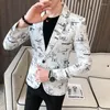 Men's Suits 2023 Brand Clothing Fashion Spring High Quality Leisure Business Suit/Male Printing Casual Blazers Jacket Plus Size S-3XL