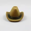 Pochettes à bijoux Retro Mini Cowboy Hat Ring Box Velvet Organizer Caps Display Storage Case Surprise Boxes Proposition Wedding Ceremony Gifts