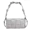 Saco de designer de malha cassete design tecido feminino elegante crossbody ombro axilas sacos 9o57