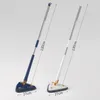 Panni per la pulizia Mop triangolare telescopico 360 Girevole Mop per pulizia regolabile per vasca/piastrelle/pavimento/manico da 130 cm Riutilizzabile Spin Mop Drop 230725