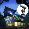 Déménagement flocon de neige projecteur de lumière solaire LED projecteur laser lumière étanche scène de noël lumières jardin extérieur Landscap255y