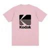 T-shirts pour hommes Kodak Pography Logo Vintage T-shirt Corée Caméra Film Rétro Coton Hommes Chemise Tee Tshirt Femmes Tops