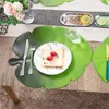 Tapis de table artificiel vert feuilles de palmier tropicales fête hawaïenne été Jungle thème décoration mariage anniversaire décor à la maison