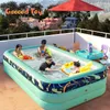 Sand Play Water Fun Big Swimming Pool 3262M Baby Extraíble Enmarcado para toda la familia jardín alberca Inflable Summer Outdoor Toy 230726