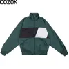 Mens Jackets Harajuku Patchwork Varsity Jacket Men Japanese Streetwear Color Block Bomber Windbreaker High Quality Lightweight College 230726