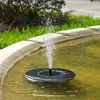 Tuindecoraties 2023 Zwart Miniatuur Solar Fontein Outdoor Powered Bird Bath Waterpomp voor zwembadaquarium