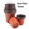 Satser 50st Plant Pot Planting Flower Nursery Starter Cup Grow Home Flowerpot Gardening Container med Hollows Garden Tool