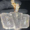 Hip Hop Iced ut anpassat namn VVS Moissanite Necklace Pendant Jewelry Manufacturer 3D Design Pendant