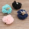 Haar Clips Collectie 30 stks/partij 45MM Korea Stijl Organza Garen Bloem Patch Sticker Knop Ornament Kledingstuk Sieraden Schoenen decor