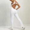 Active Set Sporty Jumpsuit Woman Yoga Gym Clothing Lycra Fitness Sport Overalls For Women Workout Set Pilates Clothes Wear White Red