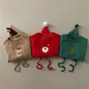Kläder set kläder set baby spädbarn bomull rompers jul Santa Rudolph Toddler Boy Girl Sweatshirt With Hat Xmas Tree Autumn Winter Z230726
