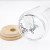 US CA STOCK Bicchieri di vetro da sublimazione da 16 once Lattine creative per modellare tè Succo di latte Tazze di vetro Tazza da caffè Bicchiere da vino Tazza da bevanda Durevole ad alto borosilicato