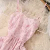 Casual Kleider Koreanische Sommer Spaghetti Strap Für Frauen Urlaub Süße Ärmellose Mädchen Kleid A-linie Elegante Mini Vestidos Drop