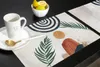 Table Mats Abstract Boho Geometric Kitchen Dining Decor Accessories 4/6pcs Placemat Heat Resistant Linen Tableware Pads