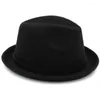 Boinas Hombres Mujeres Fedora Sombreros Trilby Cap Jazz Homburg Sombrero para el sol Clásico Retro Fiesta Estilo callejero Viajes al aire libre Invierno Tamaño EE. UU. 7 1/4 UK L