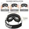 Utomhus Eyewear Findway Vuxen skidglasögon Dubbellager Lens anti dimma UV -skydd OTG Design över hjälm Kompatibel för skidåkning snowboard 230725