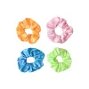 Lysande scrunchies ledde hårband hästsvanshållare huvudbonader kvinnor flickor elastiska satin silkeslen skrapande slipsar repetoder zz