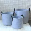 Storage Baskets Felt Storage Basket Living Room Tea Table Black Gray Laundry Sundries Storage Basket Cloth Felt Storage Box Bedroom Socks R230726