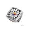 Avec Side Stones Fanscollection 1974 1975 1978 1979 2005 2008 Steeler S World Champions Team Championship Ring Sport Souvenir Fan Prom Dhhn6