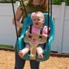 Teal Toddler Baby Swing Set Set Accessessy с T-BAR и погодными веревками