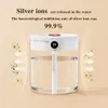 Novelty Items H2o Air Humidifier 2L Large Capacity Double Nozzle With LCD Humidity Display Aroma Essential Oil Diffuser For Home Portable USB 230725