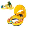 Jouet Tentes Mère Enfant Anneau De Natation Gonflable Bébé Flotteur Cercles Piscine Accessoires Parasol Double Swimtrainer Enfants Anneaux 230726