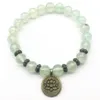 SN1226 Fashion Prehnite Bracciale Donna Cristalli curativi Gioielli Bracciale Yoga in pietra naturale 291l