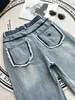 Projektantki damskie dresy girls Casual Set Fashion Denim Suit Rozmiar S-L 2PC Zmyte Raw Edge Kurtka i spodnie LIPIEC 24