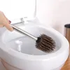 Pędzle toaletowe uchwyty szczotkowane głowice silikonowe uchwyty stali nierdzewnej Zestaw narzędzie do czyszczenia zamienne narzędzie do czyszczenia domu łazienka WZPI 230726