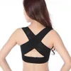 Ladies Women Adjustable Shoulder Back Posture Corrector Chest Brace Support Belt-Black255b