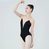 Sahne Giyim Bale Terten Adu Bodysuit Eğitim Kıyafet Kadın Dans Kostümü Yetişkin Strap Balerin Sınav Vücut Jimnastik Yoga Tulum Dans Giysileri