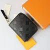 Leren Zippy Coin Purse Vrouwelijke designer portemonnee miniportemonnee met originele doos M60574