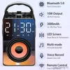 Tragbare Lautsprecher Heimkinosystem Bluetooth-Lautsprecher Tragbarer Bass-Subwoofer-Recorder Musikcenter AUX R230727